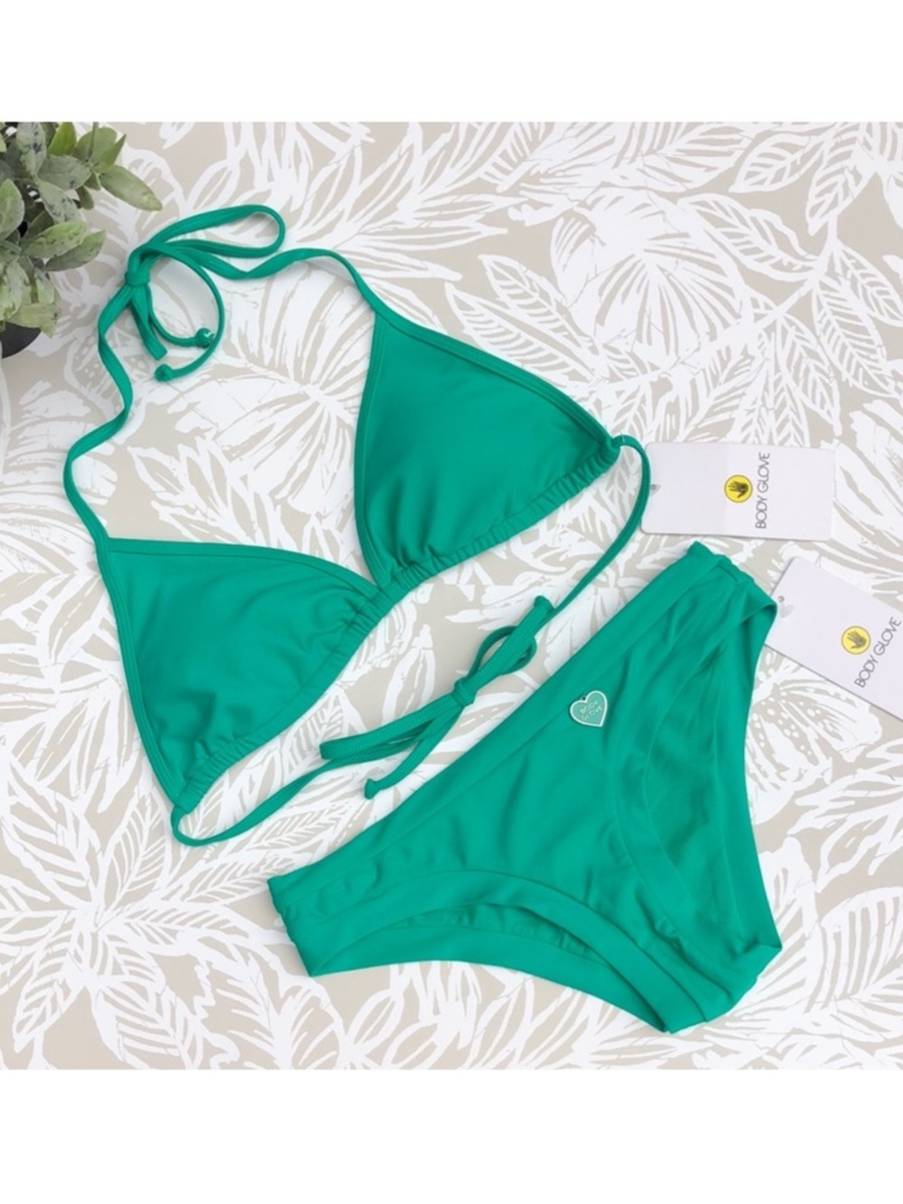 NWT Body Glove | Bikini Set With Slider Triangle Top in Veridian